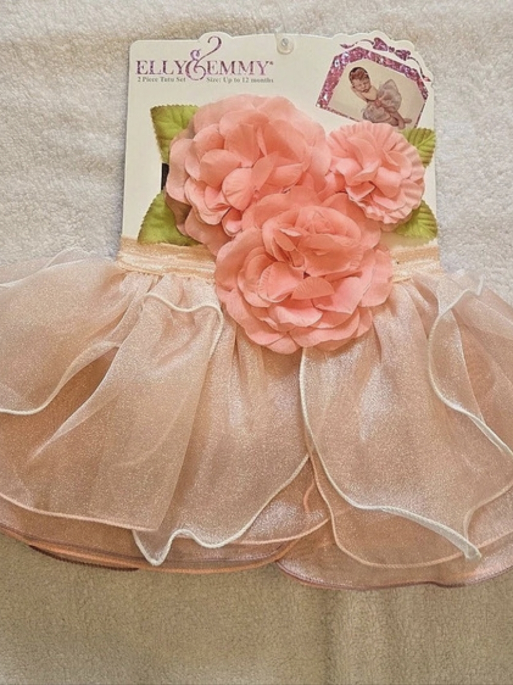 Elly & Emmy 2 Piece Set-Tutu And Floral Baby Headband NWT